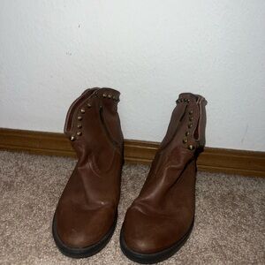 Brown boots with rhinestones 8